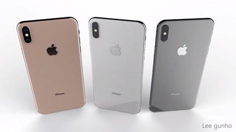 Concept : un iPhone X Plus dual SIM en 3 coloris, dont l’or