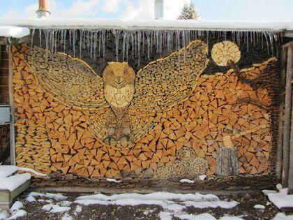 L'art et le stockage du bois de chauffage
