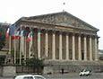 Le palais Bourbon, siège de l'Assemblée nationale française.