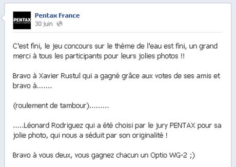 message Facebook Pentax