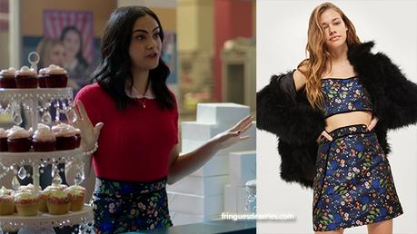 RIVERDALE : floral skirt for Veronica in s2ep16