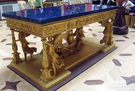 La lapis lazuli table lapis lazuli musée de l'Hermitage