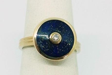 La lapis lazuli bague or lapis lazuli