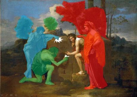 8 Mystères déchiffrés (SCOOP !) 1599px-Nicolas_Poussin_-_Et_in_Arcadia_ego_(deuxième_version) schema 2