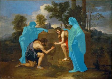 8 Mystères déchiffrés (SCOOP !) 1599px-Nicolas_Poussin_-_Et_in_Arcadia_ego_(deuxième_version) schema
