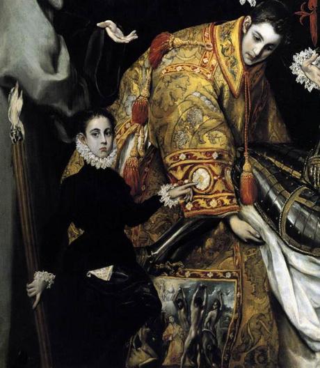 8 Mystères déchiffrés (SCOOP !) El_Greco_-_The_Burial_of_the_Count_of_Orgaz 1586-88 eglise de Santo Tome, Tolede Jorge Manuel