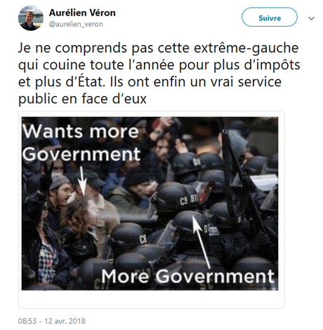 Le « Président » du Parti Libéral « démocrate »français relaie les alt-rights (la fachosphère américaine). Le « Président » du Parti Libéral « démocrate »français relaie les alt-rights (la fachosphère américaine).
