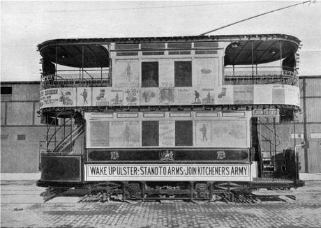 2 L’irruption d’un même : « I want you » Ulster-recruiting-tram-Belfast-1914