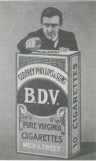 Angleterre 1910 Publicite pour les cigarettes BDV