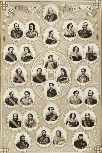 Les souverains à Paris, une estampe française de 1867 Les souverains à Paris, une estampe française de 1867