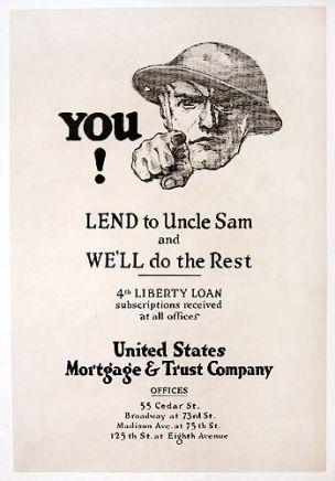 WW1 USA 1917-18 you lend to uncle sam