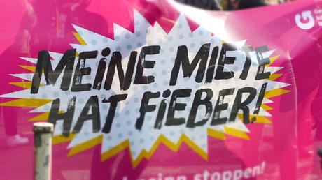 Mietenwahnsinn Demo in Berlin  / La manif contre la folie des loyers