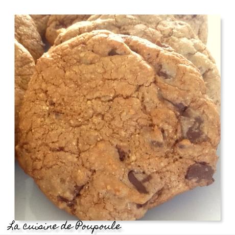 Cookies Corse à la farine de châtaigne et chocolat praliné au thermomix ou sans