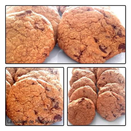 Cookies Corse à la farine de châtaigne et chocolat praliné au thermomix ou sans Cookies Corse à la farine de châtaigne et chocolat praliné au thermomix ou sans