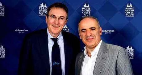 Philippe Dornbusch et le charismatique champion du monde d'échecs Garry Kasparov - Photo  © Chess & Strategy