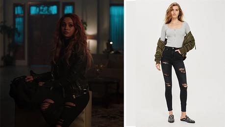 RIVERDALE : black ripped jeans for Toni in s2ep17