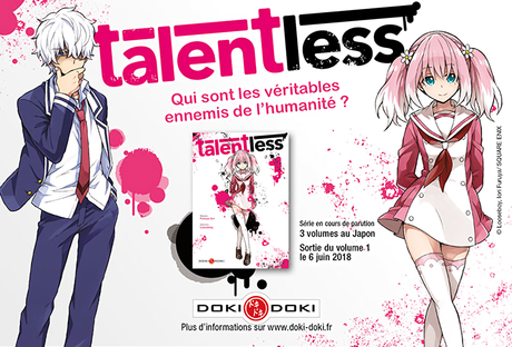 Le manga Talentless d’Iori FURUYA et Looseboy annoncé chez Doki-Doki