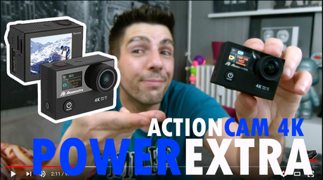 POWEREXTRA ACTION CAM 4K : Le test complet de la petit camera de sport en 4K (pas cher)