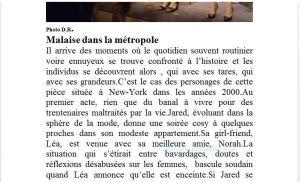 Regard vers le théâtre de Pierre-Marc LEVERGEOIS « Before and after » Théâtre du Funambule – jusqu’au 6 Mai 2018