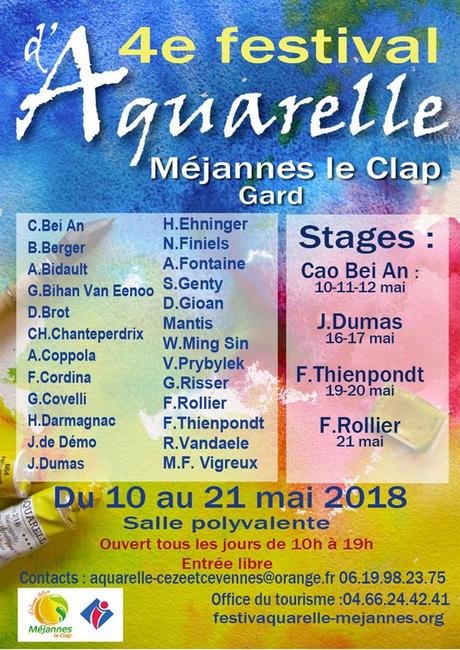 4 ème Festival d’aquarelle de Méjannes-le-Clap