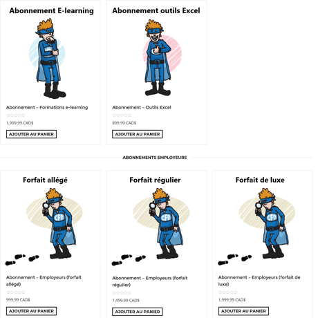 Obtenez 50% de rabais à notre boutique en ligne Abonnements