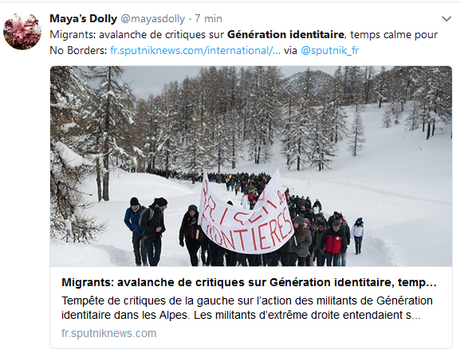 #GenerationIdentitaire se fait damer le pion par des centaines d’antifas #NOBorders ! #defendEurope