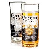 Corona Lot de 2 verres en bouteille de Corona recyclées 330 ml