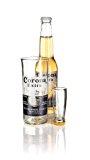 Glass ReFORM Corona extra Lot avec verre à bière & verre à liqueur recyclés Coffret cadeau Fait à la main dans le Devon par Glass ReFORM à partir de bouteilles de bière recyclées