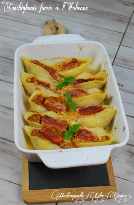 Conchiglionis farcis à l'italienne