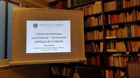 L'école économique autrichienne, conférence de Pierre Bessard, à la Ligue vaudoise 