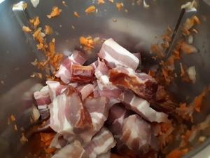 Fondue de Poireaux et Carotte à la Poitrine fumée Cliquer sur les photographies pour les agrandir