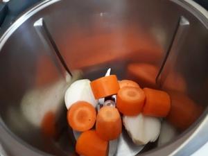 Fondue de Poireaux et Carotte à la Poitrine fumée Cliquer sur les photographies pour les agrandir
