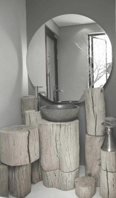 Miroir salle de bain design et meuble en bois salledebain inspiration
