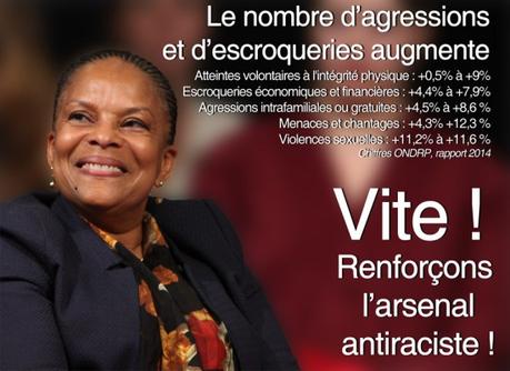 taubira vite renforcons arsenal antiraciste