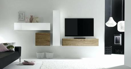 Meuble Tv Bois Massif Design Meuble Tv Blanc Et Chene Design Massif Mat Ohio Meuble Tv Mural