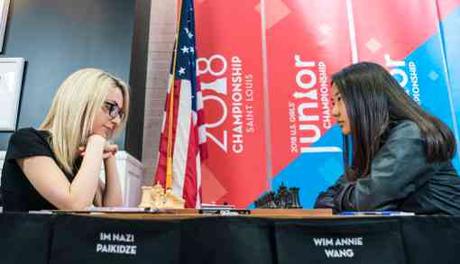 Les départages en rapide et blitz entre Annie Wang et Nazi Paikidze ce lundi à 20h - Photo © US Chess Championship