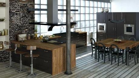 Meuble Style Loft Industriel Supérieur Cuisine Style Industriel Loft] 100 Images Interieur