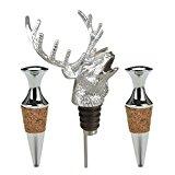 Jägermeister, à l’assaut de Paris ! Tete de cerf Verseur Vin Bouchon de Bouteille Pourer S'adapte à pratiquement à toutes les bouteilles