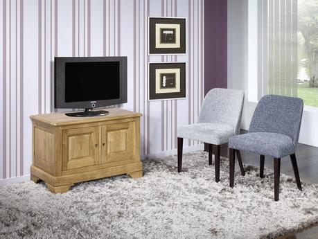 Meuble Bois Massif Contemporain Meuble Tv 2 Portes En Chªne Massif De Style Louis Philippe