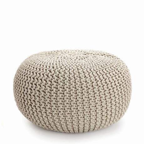 Ottoman Meuble Ottoman Meuble Pouf Tressé forme Aplatie Meubles Décoration