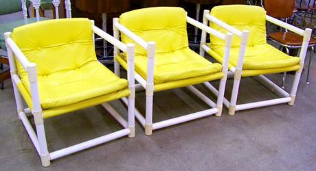 Ottoman Meuble Ottoman Meuble Sling Chair sofa Ottoman 1960s Mod Pvc Pipe by Antiqueaddictions