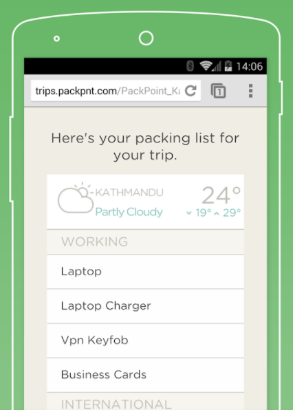 packpoint, voyage, liste, valise, meilleures applications lifestyle, application, organisation