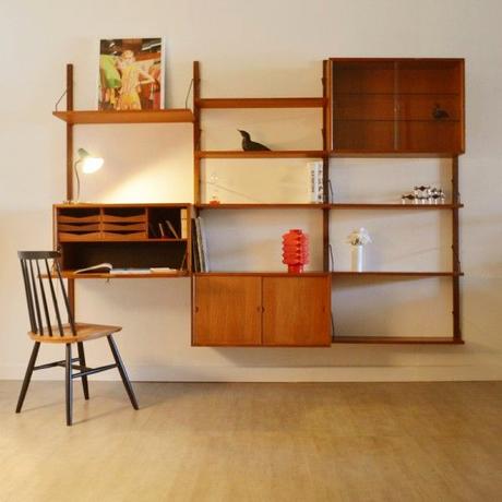 Bibliotheque Meuble Contemporain Biblioth¨que – Bureau Modulable Poul Cadovius 1957′ Bibliotheque Meuble Contemporain