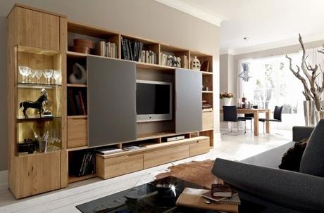 Meuble Tv Avec Porte Coulissante Meuble Salon Design Par Hülsta Style Moderne Et Chaleureux   La