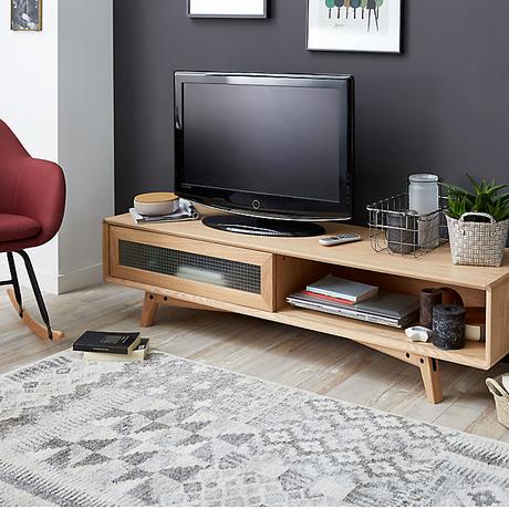 Meuble Tv Avec Porte Coulissante Meuble Tv Avec Porte Coulissante Leon Meuble Tv Coloris Chªne Clair Idées Coloc