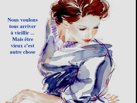 Divers - Vieillir.... sur fonds d'aquarelle