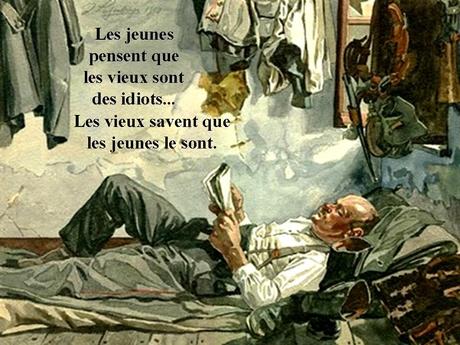 Divers - Vieillir.... sur fonds d'aquarelle