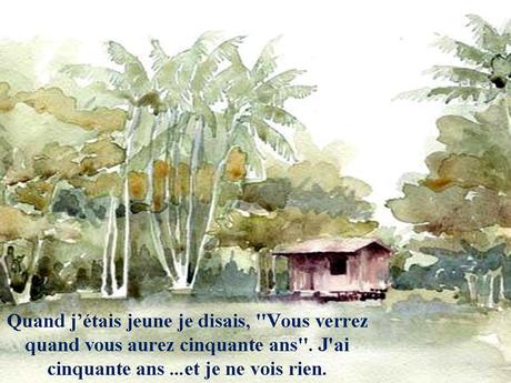 Divers - Vieillir.... sur fonds d'aquarelle