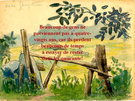 Divers - Vieillir.... sur fonds d'aquarelle