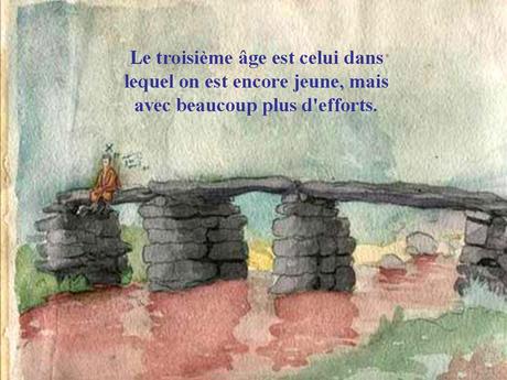 Divers - Vieillir.... sur fonds d'aquarelle